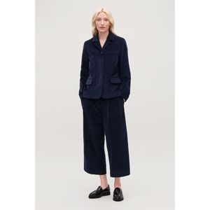 Cos Navy Corduroy Suit Blazer & Wide Pants Co-ord